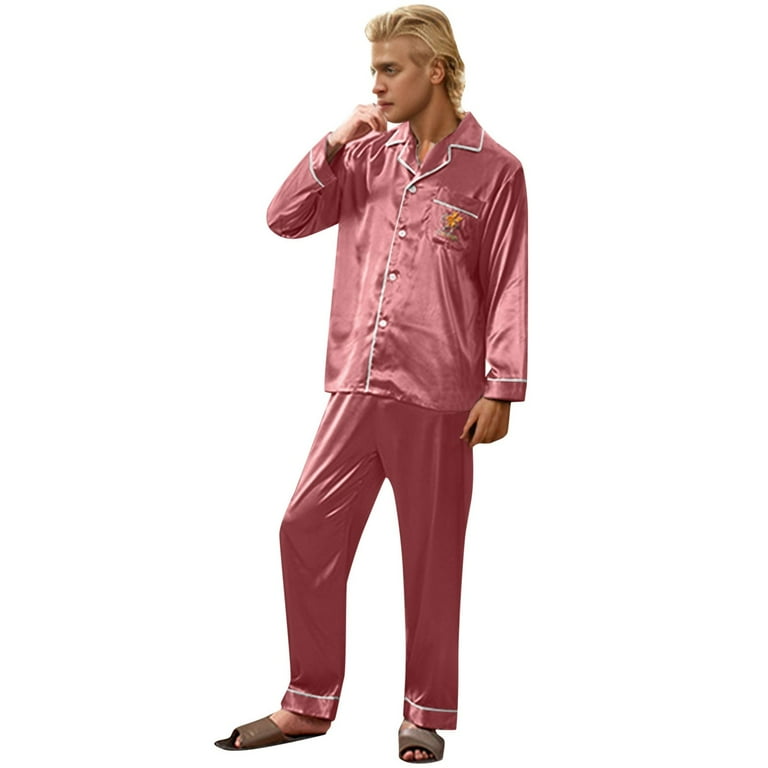 EHQJNJ His and Hers Pajamas Sets Couples Silk Couples Sleepwear