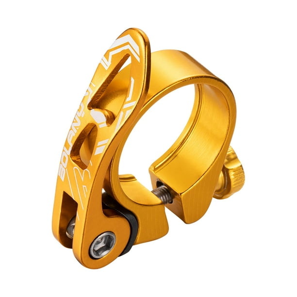 Abrazadera de tija de sillín de bicicleta de liberación rápida, anodizada, para bicicleta de montaña 318 mm