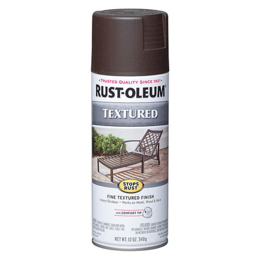RustOleum Stops Rust Textured Dark Brown Spray Paint 12 oz.