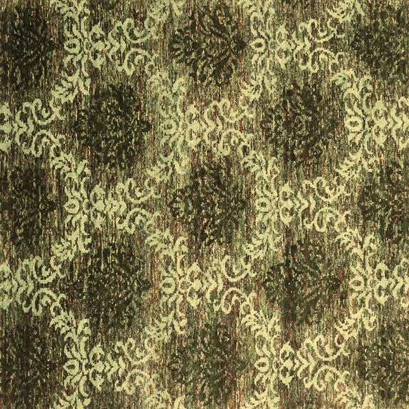 Ahgly Company Indoor Square Abstract Brown Contemporary Area Rugs, 8' Square