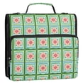 thumbnail image 5 of FORMRS Zipper Binder with Shoulder Strap 2-inch Ring 500 Sheet Capacity File Bag, Green Blossom Mosaic, 5 of 5