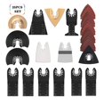 thumbnail image 2 of Hojas De Sierra Oscilante Kit De Hojas De Herramienta Multifuncional Oscilante Universal Con Escalas Transparentes 25 Uds sonducket TO002180-00, 2 of 7