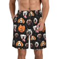 thumbnail image 1 of Wukai Different Breeds Of Dogs Print Beach Trunks with Compression Liner Swimsuit Quick Dry Beach Sports Shorts with Pocket-Medium, 1 of 6