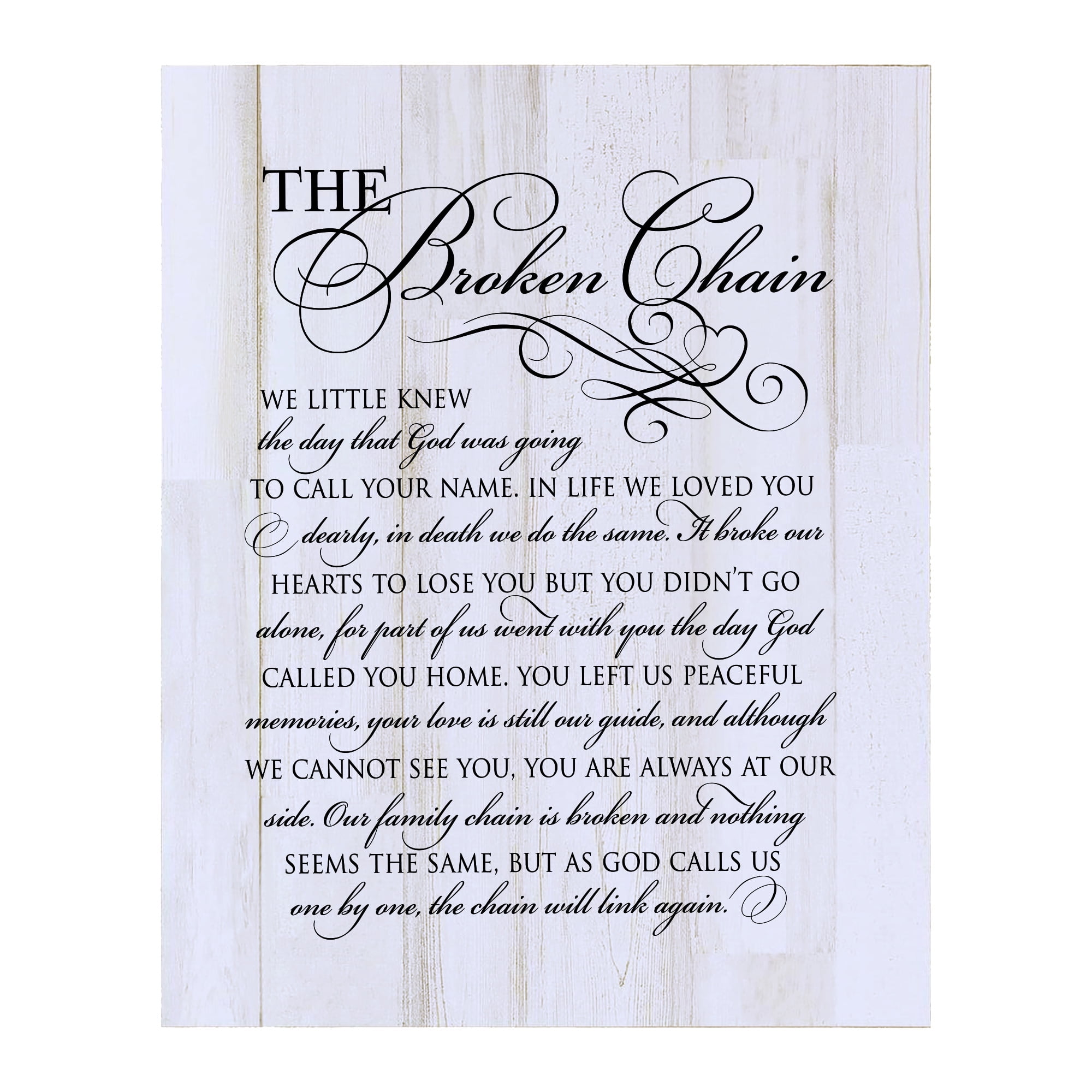 Printable Broken Chain Poem