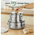 thumbnail image 3 of Koch Systeme CS 11 Piece Stainless Steel Cookware Set with Removable Handle, 3 of 9