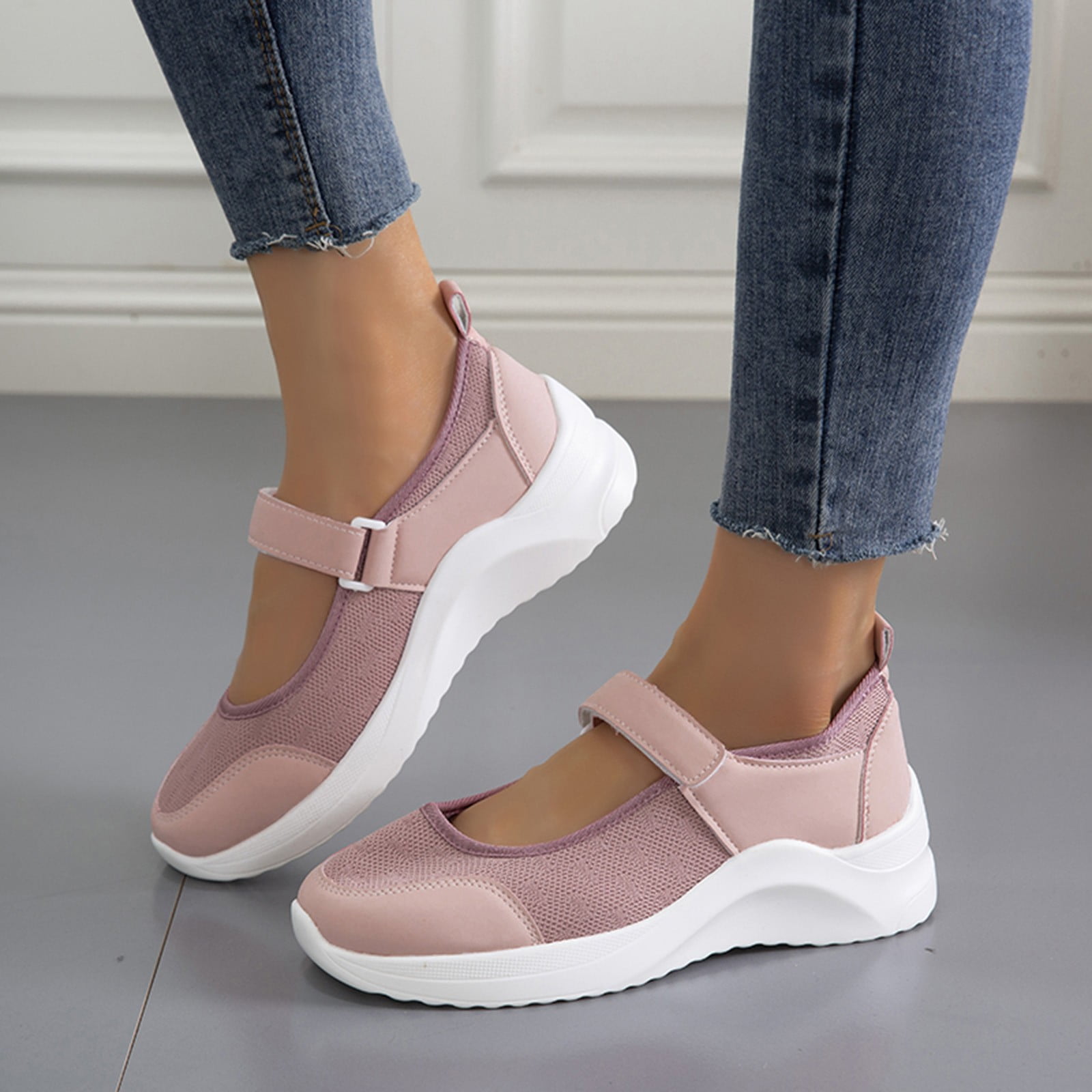 Women Wedge High Heel Slip On Leisure Loafers Platform Creeper Fashion Shoes Hot 
