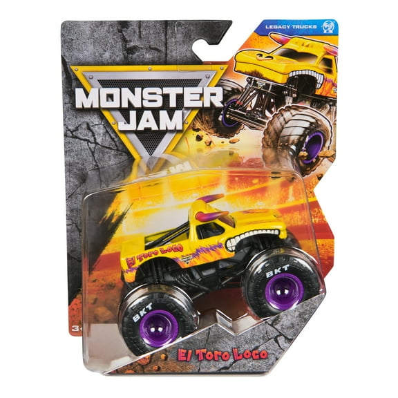 Monster Jam, Official El Toro Loco Monster Truck, Die-Cast Vehicle, 1:64 Scale, Kids Toys for Boys Ages 3 and up