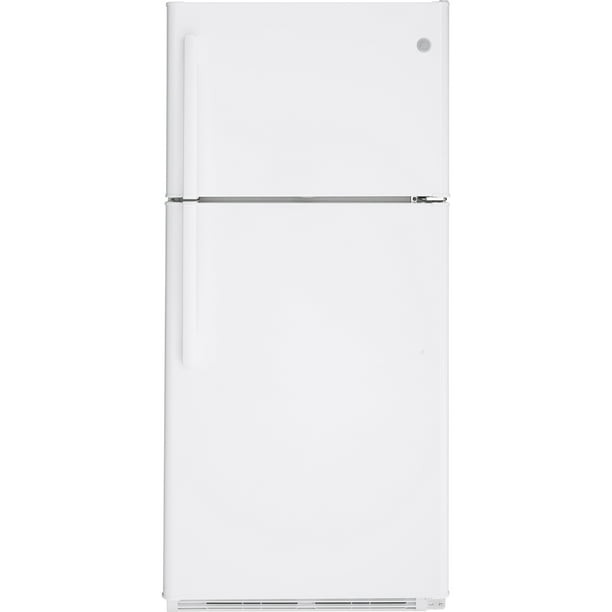 GEÂ® 18 Cu. Ft. TopFreezer Refrigerator White GTS18FTLKWW Walmart.ca