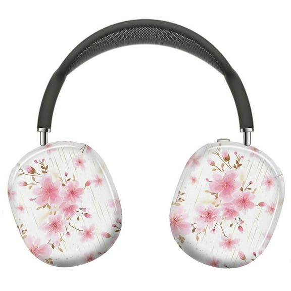 Protective Cover for AirPods Max Cherry Blossom=7 Headphones Aesthetic Print Snap On Cases