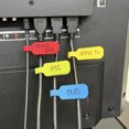 Wire Color Code Pu Multicolor Write-On Cable Labels, Color-Coded Cord Tags for Wire ...