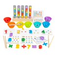 thumbnail image 4 of Milaget Rainbow Clips Beads Toys Fine Motor Math Counting Toy for Girls Age 3~6 5 Tubes, 4 of 9