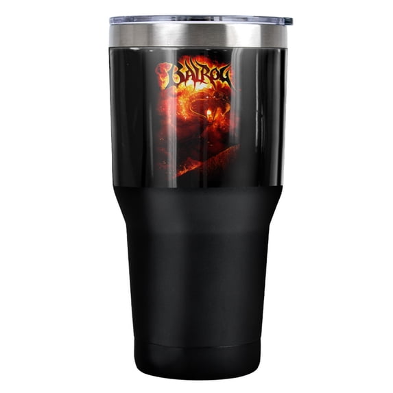 Lord of The Rings Balrog Stainless Steel Tumbler 30 oz Coffee Travel Cup, Vacuum Insulated & Double Wall with Leakproof Sliding Lid