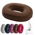 thumbnail image 4 of Cozival Donut Pillow, Memory Foam Seat Cushion with Hollow Center, Slow-Rebound Orthopedic Coccyx Pillow for Office Chair, Car Seat, and Home Use, Pressure Relief Comfort Pad, Coccyx Cushion, Purple, 4 of 9