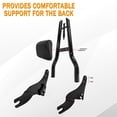 thumbnail image 5 of Fjpacemt Sissy Bar Backrest Luggage Rack for Motorcycle Harley Road King Street Glide Ultra 2009-24, 5 of 12
