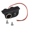 thumbnail image 2 of Speravity Enchufe para encendedor de coche, montaje debajo del tablero, adaptador de carga de 12V/24V, convertidor de teléfono, tableta, puertos USB, Paneles de instrumentos para automóviles Speravity VI015341-00B, 2 of 6
