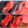 thumbnail image 2 of TINKI Phone Charger Cover Compatible with Chevrolet Corvette C8 2020-2023, ABS Center Console Seat Compartment Phone Charger Cover, Interior Center Armrest Accessories, 2 of 13