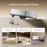روبوت المكنسة الكهربائية والممسحة Roborock Qrevo CurvX، شفط 22000 باسكال، تصميم نحيف للغاية 3.14’’، بدون تشابك، التعرف التفاعلي على العوائق بالذكاء الاصطناعي، هيكل AdaptiLift، غسيل وتجفيف ممسحة الماء الساخن تلقائيًا