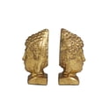 thumbnail image 5 of DecMode 4" Buddha Gold Metal Bookends with Gold Foil Detail (Set of 2), 5 of 8