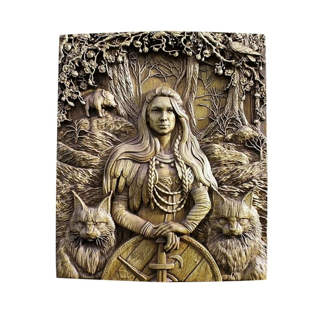 RKSTN Fall Decorations for Home Nordic Mythological Rune Acrylic Plane Wall Hanging Home Decoration Decorations
