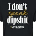 thumbnail image 3 of Yellowstone  - Dont Speak Dipsh-T - Juniors Cropped Cotton Blend T-Shirt, 3 of 6