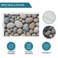 thumbnail image 5 of Abstract Natural Grey Cobblestone Placemats Set of 6,Wipeable Washable Table Mats for Dining Tables, Modern Grey Pebble Stone Place Mats for Kitchen Event Party Tabletop Decor, 5 of 9