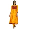 thumbnail image 4 of Bimba Women Anarkali Designer Cotton Kurti 3/4 Sleeve Ladies Kurta Custom Dress, 4 of 4