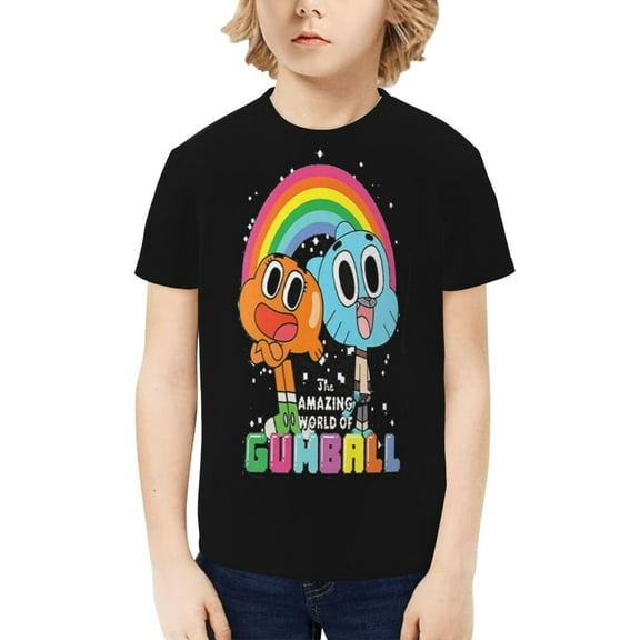 The Amazing World Of Gumball Boys' Shirt 3D Print Short Sleeve Tee Tshirt for Kids