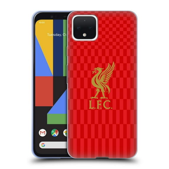 Head Case Designs Officially Licensed Liverpool Football Club Liver Bird Gold On Red Kit Soft Gel Case Compatible with Google Pixel 4