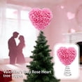 thumbnail image 7 of 12 Inch White Heart-Shaped Rose Valentine's Day Tree Topper With Artificial Roses - Decor For Home, Wedding, Festival, Party - Home, Weddings, Festivals, Parties, 7 of 7