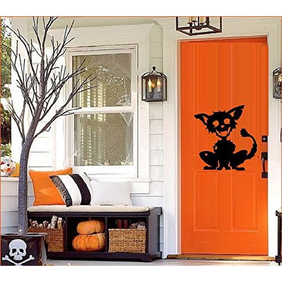 HALLOWEEN ~ SCARY CAT #1~ WALL DECAL 13" X 14" THESE ARE NOT WINDOW CLINGS