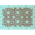thumbnail image 1 of Ahgly Company Indoor Rectangle Oriental Light Blue Traditional Area Rugs, 2' x 4', 1 of 4