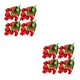 thumbnail image 1 of Toystoory 4X flores artificiales 9 cabezas ramo falso boda tulipanes flor decorativa interior exterior para jardín suministros rojo Rojo 2Conjunto, 1 of 6