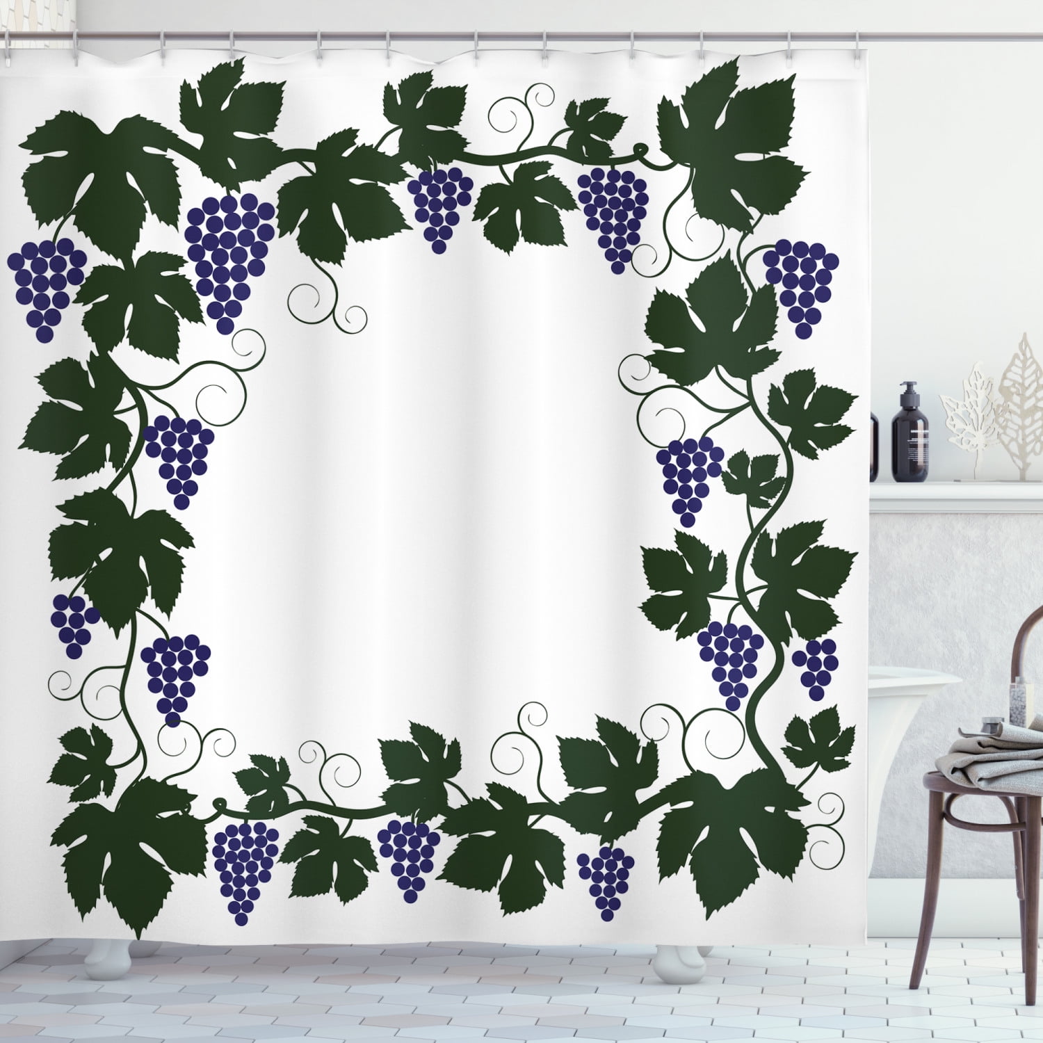 Removable Water-Activated Wallpaper Green Branches Vine Spring Summer Sprouts