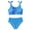 Blue, variant on Two Piece Little Girls Tank Bathing Suit Print Bikini Set Kids Girls' Swimwear Bathing Suit Size 3-10