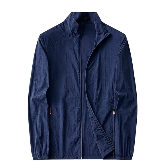 Bcfgryg Men's Casual Jacket Lightweight Loose Fit Plain Design Spring Summer Fall Outerwear Daily Wear Comfortable Non Stretch Material Machine Washable Casual Denim Jackets For Men