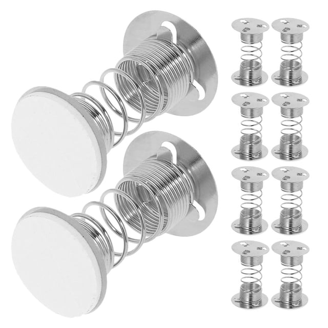 ETHZZLE 24 Pcs Lanceurs à Ressort Popper Jouet Base à Ressort Oscillante Support d'Affichage Fer Argenté pour Jeu de Groupe