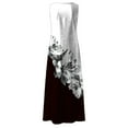 thumbnail image 4 of SMihono Robe d'Été Grande Taille pour Femmes 2023 Sans Manches à Col Ras du Cou avec Poche à Fleurs Vintage à Grande Ampleur, 4 of 5