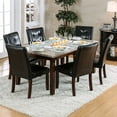 thumbnail image 2 of Marstone Contemporary Style Marble Top Dining Table, Brown Cherry, 2 of 2
