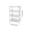 thumbnail image 3 of NWOKYZGH 4-Tier Standing Shelf Unit, Sturdy Bathroom & Shower Organizer, Over the Toilet Storage, Space-Saving Shelf for Bathroom Essentials, Towels, & Toiletries, 3 of 6