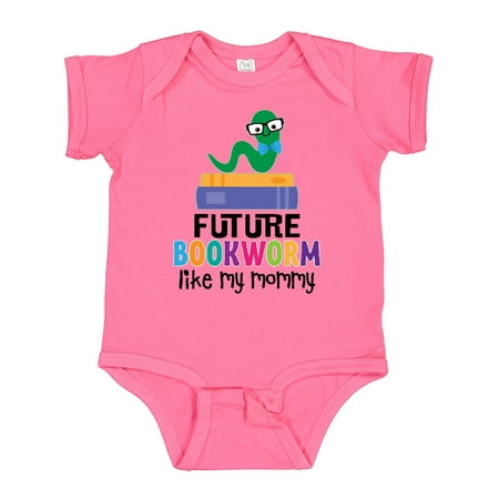 

Inktastic Future Bookworm Like My Mommy Gift Baby Boy or Baby Girl Bodysuit