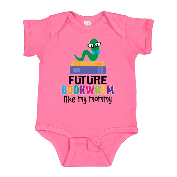 Inktastic Future Bookworm Like My Mommy Boys or Girls Baby Bodysuit