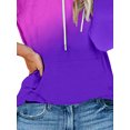thumbnail image 4 of Gvmfive Women Casual Hoodies Gradient Print Pocket Sweatshirt Pullover Top, 4 of 4