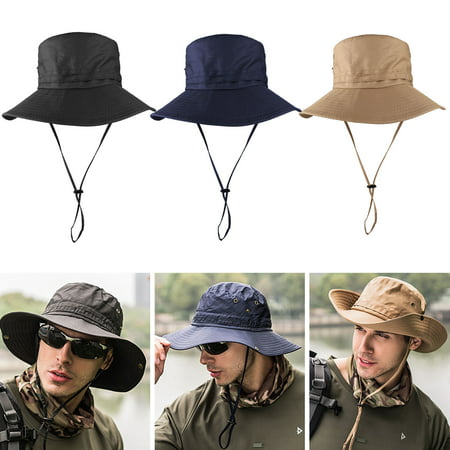 EEEKit Sun Bucket Hats for Men Women Fishing Hat, Portable and Foldable UV Protection Summer Outdoor Sun Cap Breathable Wide Brim Hat for Hiking Safari Camping Hunting Boating Travel Boonie