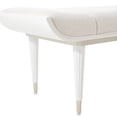 thumbnail image 5 of La Marisia Chenille Accent Bench - Tranquil/Creamy Pearl, 5 of 7