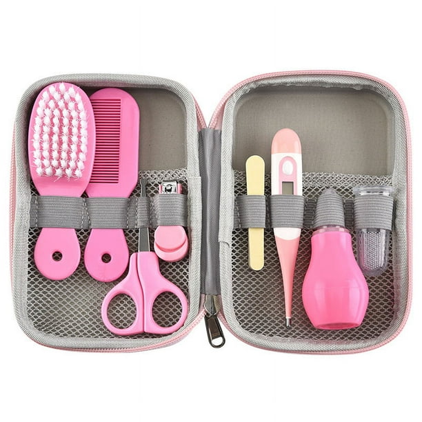 Kit de higiene para bebes recien nacidos kit de aseo para bebes de 8 piezas con estuche de transporte juego de cuidado para bebes regalo para bebes recien nacidos cuidado de la