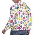 thumbnail image 6 of Rateoe Doodle Fruits Pattern Mens Hoodie, Pullover Hooded Sweatshirt, Kangaroo Pocket Hoodie Ideal for Daily Wear, Travel and Home-Small, 6 of 7
