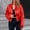 Red, variant on Babysbule Women's Satin Jacket Long Sleeve Casual Zipper Solid Color Lightweight Comfy Polyester Fashion Outerwear Fall Spring Winter