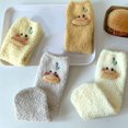 thumbnail image 6 of Dyfzdhu Funny Cute Winter Socks For Womens 3D Cartoon Pattern Coral Thickened Thermal Socks Warm Fuzzy Sleep Socks Tube Socks, 6 of 8