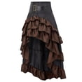 thumbnail image 5 of Women's Steampunk Gothic Skirt Party Ruffle High Waist Punk Skirt Long High Waist Retro Vintage Clothes-6-5XL, 5 of 7