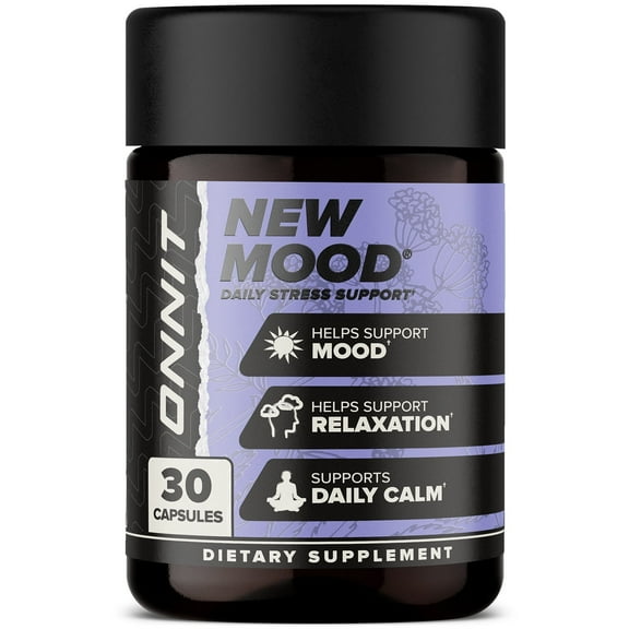 ONNIT New MOOD®, Daily Stress Support Supplement, 30 Capsules